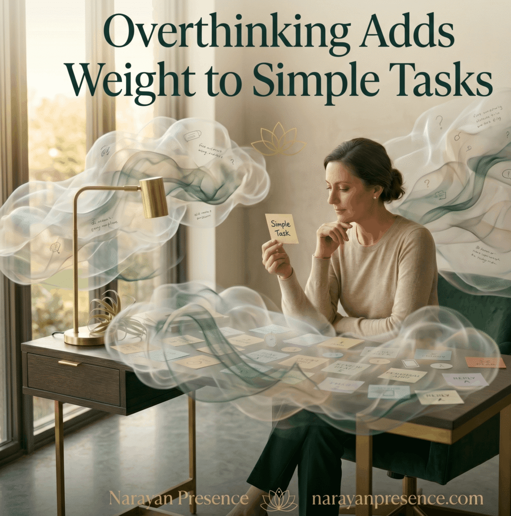 Overthinking Adds Weight to Simple Tasks