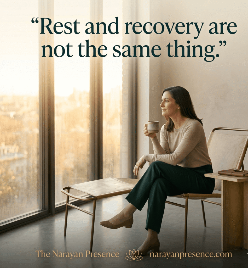 Rest and recovery are not the same thing